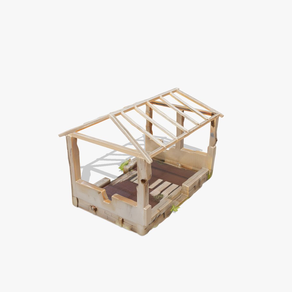 Abandoned Bungalow Ruins model pack